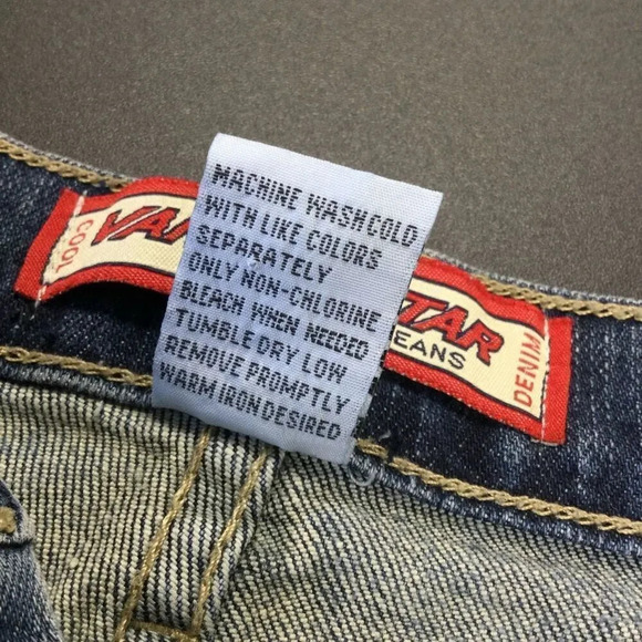 VTG Vanilla Star Womens 7 Denim Mini Skirt Blue Pockets Raw Frayed Hem Stretch - Picture 6 of 10